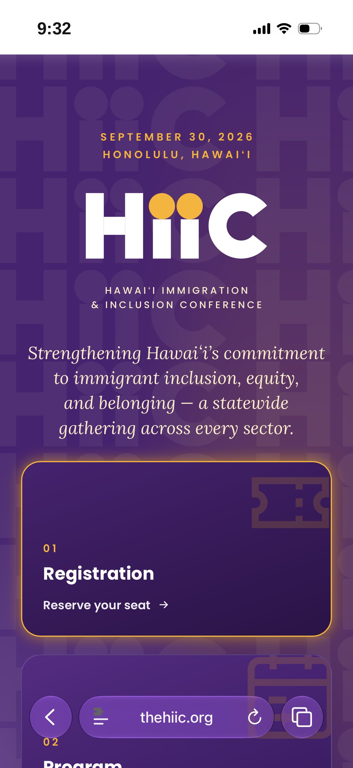 HIIC mobile — hero